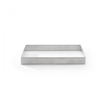 De Buyer perforēta nerūsējošā tērauda kvadrātveida tartes forma, 17,5 cm (3099.23)