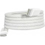 4smarts RollUp magnētiskais USB-C uz USB-C kabelis, 1,5 m, balts