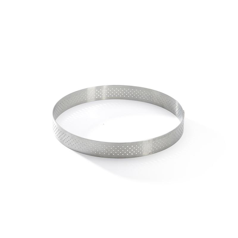 De Buyer perforēts nerūsējošā tērauda apaļš tartes gredzens, 12,5 cm (3099.05)
