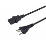 Equip Strāvas kabelis Swiss T12 uz IEC C13, 3 m, melns, PVC