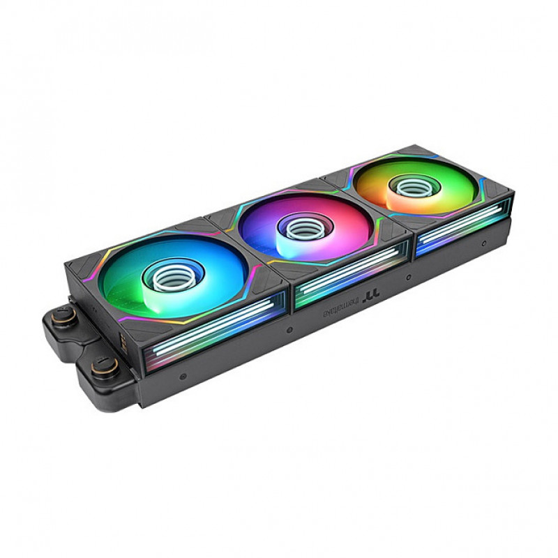 Thermaltake SWAFAN INFINITY EX14 ARGB Sync 140 mm korpusa ventilators, melns, 3 gab.
