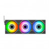 Thermaltake SWAFAN INFINITY EX14 ARGB Sync 140 mm korpusa ventilators, melns, 3 gab.