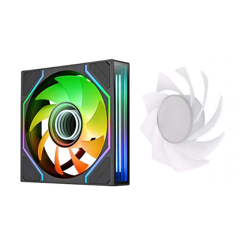 Thermaltake SWAFAN INFINITY EX14 ARGB Sync 140 mm korpusa ventilators, melns, 3 gab.