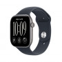 Apple Watch Series 12 GPS 42 mm pelēks alumīnija korpuss ar zilu sporta siksniņu, S/M