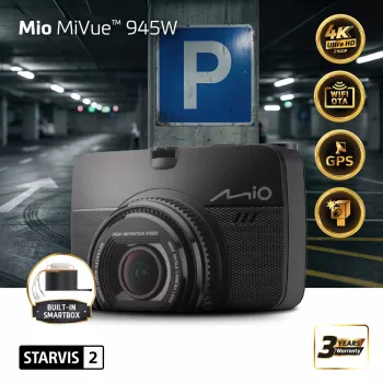 Mio MiVue 945W Premium 4K automašīnas videokamera, STARVIS 2, Wi-Fi, GPS
