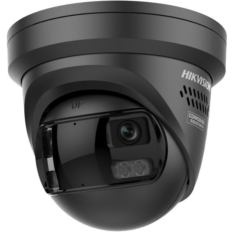 Hikvision DS-2CD2343G2P-LISU/SL 4MP 180° panorāmas kupola IP kamera, melna
