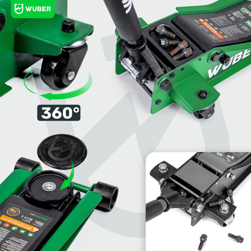 WUBER W22022 zemprofila automašīnas domkrats 3T, 85-430 mm