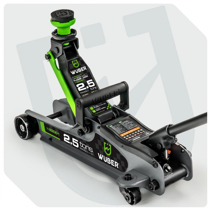 WUBER W22001 zemprofila automašīnas domkrats 2,5 t, 90-360 mm