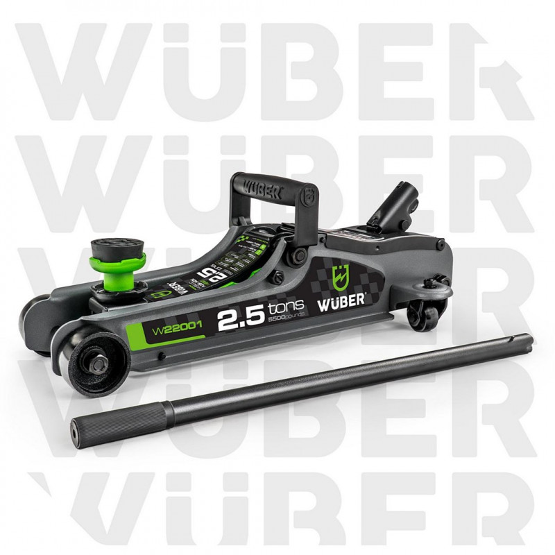 WUBER W22001 zemprofila automašīnas domkrats 2,5 t, 90-360 mm