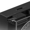 SHARGE Ievelkams 65 GaN lādētājs, 65 W, 2x USB-C, iebūvēts USB-C kabelis, melns
