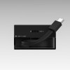 SHARGE Ievelkams 65 GaN lādētājs, 65 W, 2x USB-C, iebūvēts USB-C kabelis, melns