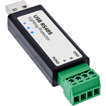 InLine® USB uz seriālo RS485 pārveidotājs ar zibens aizsardzību