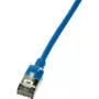 LogiLink Slim Cat6a tīkla kabelis RJ45, 0.3 m, zils