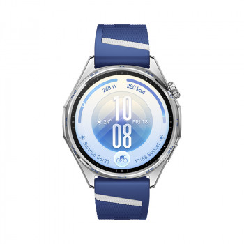 HUAWEI WATCH GT7 46mm viedpulkstenis ar zilu un baltu fluoroelastomēra siksniņu