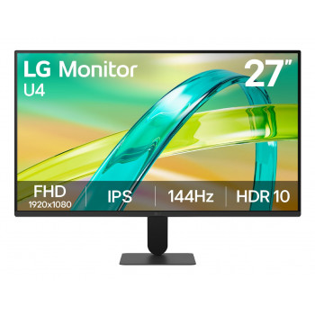 LG 27U411B-B monitors, melns
