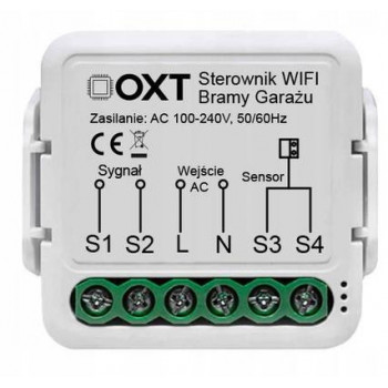 OXT T210GL Wi-Fi Tuya garāžas durvju modulis, bez sensora