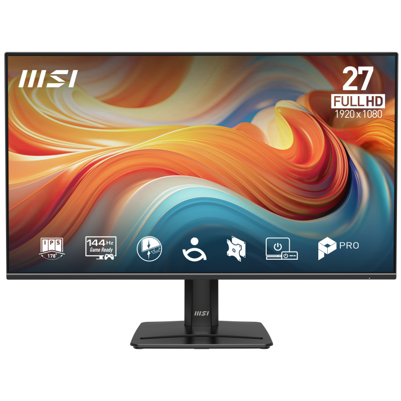 MSI 9S6-3PE9CM-001 27 inch (68,6 cm) Full HD IPS 144 Hz HDR monitors, DisplayPort, HDMI, VESA, skaļruņi