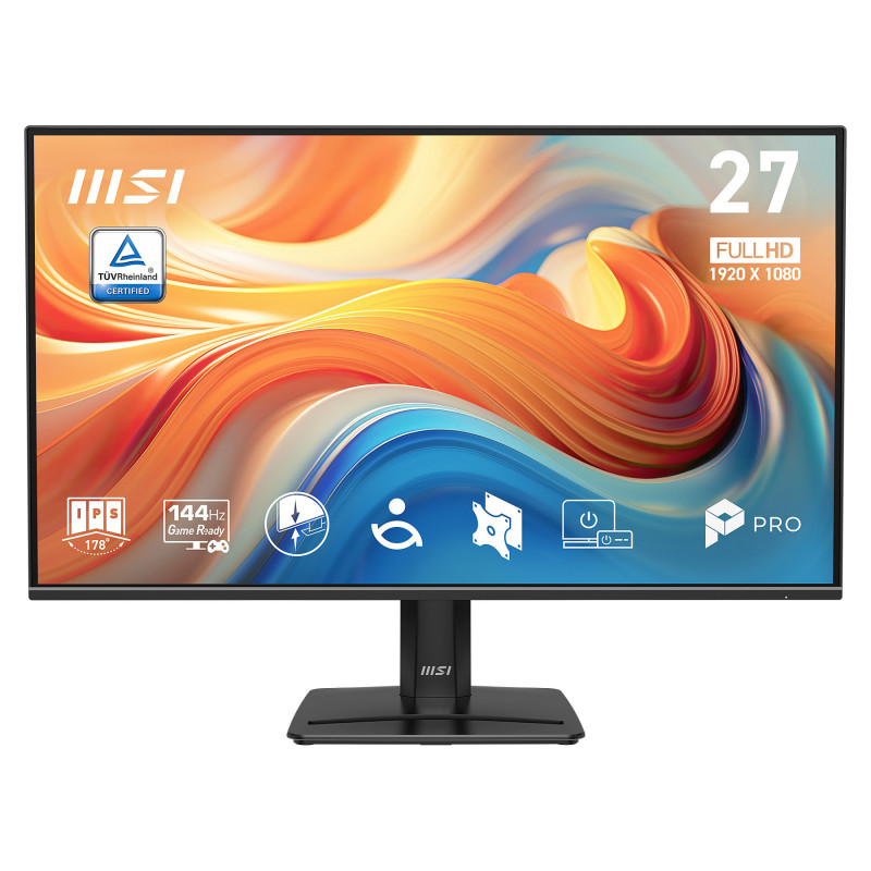 MSI 9S6-3PE9CM-001 27 inch (68,6 cm) Full HD IPS 144 Hz HDR monitors, DisplayPort, HDMI, VESA, skaļruņi
