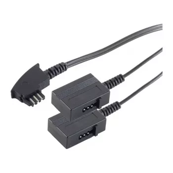 S-Impuls Telefona pagarinātāja kabelis - TAE-F (S) uz TAE-F (R) - 20 cm
