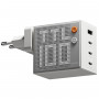 SHARGE Pixel 100 GaN lādētājs, 100W, 3x USB-C, 1x USB-A - balts