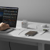 SHARGE Pixel 100 GaN lādētājs, 100W, 3x USB-C, 1x USB-A - balts