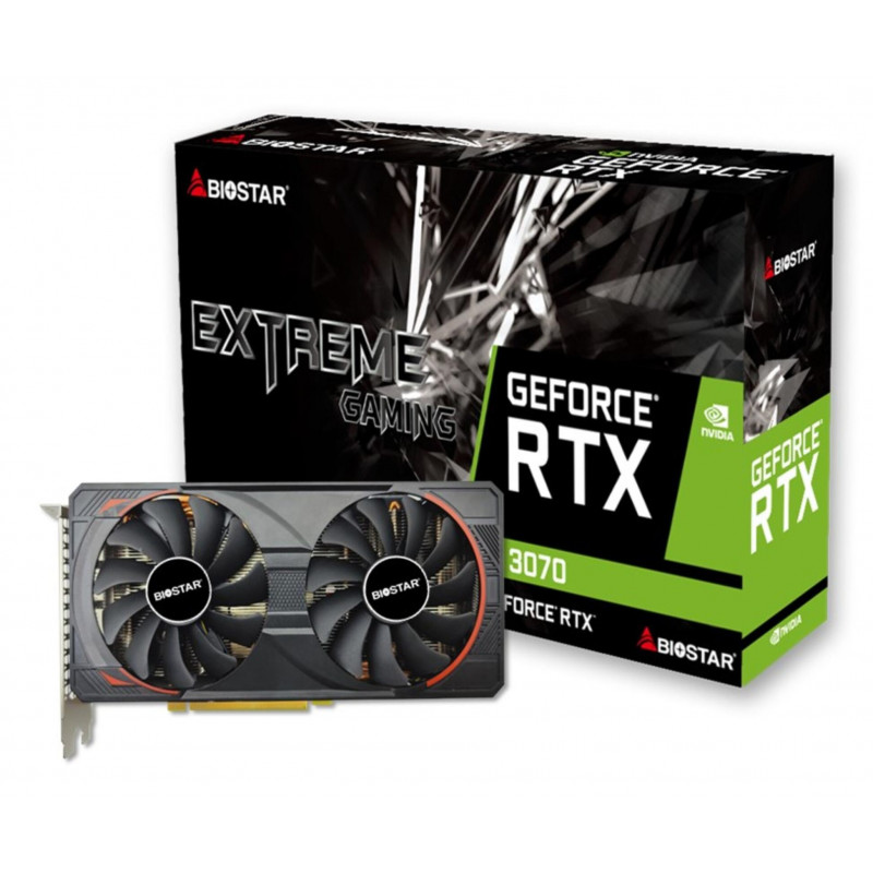 Biostar RTX 3070 8GB GDDR6 grafiskā karte VN3716RM82