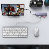 UGREEN 60515 7-in-1 USB-C daudzportu adapteris, 4K HDMI, Gigabit Ethernet, 100 W PD, pelēks