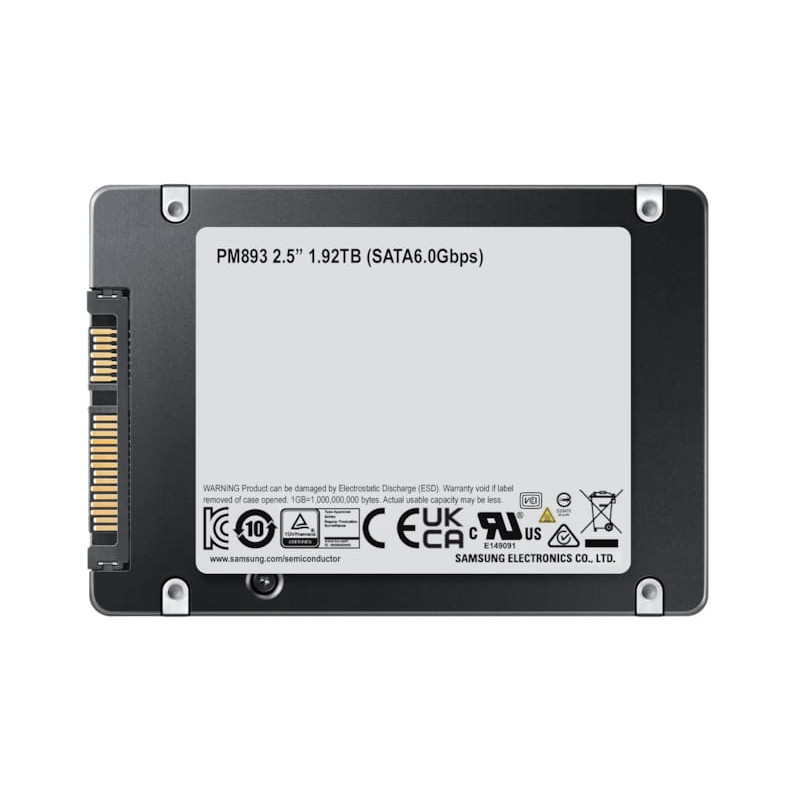 Samsung PM893 480GB 2.5 inch SATA III datu centra SSD (MZ7L3480HCHQ-00A07)