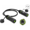 Delock RJ45 ligzdas uz RJ45 ligzdas Cat.6A dubultais kabeļa savienotājs ar M20 x 1.5 mm vītni, IP68 putekļu un ūdens necaurlaidīgs, 0.5 m, melns (91839)
