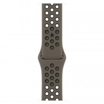 Apple Watch Nike Sport Band 45mm - Olīvzaļš pelēks/Melns