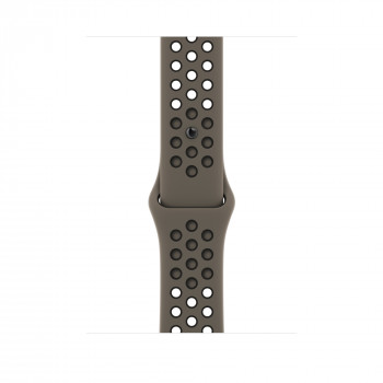 Apple Watch Nike Sport Band 45mm - Olīvzaļš pelēks/Melns