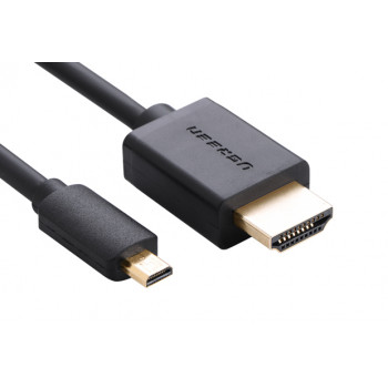 Ugreen Micro HDMI uz HDMI kabelis, 2 m, 4K, melns