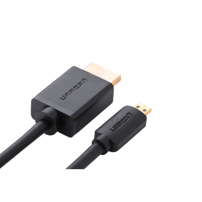 Ugreen Micro HDMI uz HDMI kabelis, 2 m, 4K, melns