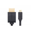 Ugreen Micro HDMI uz HDMI kabelis, 2 m, 4K, melns