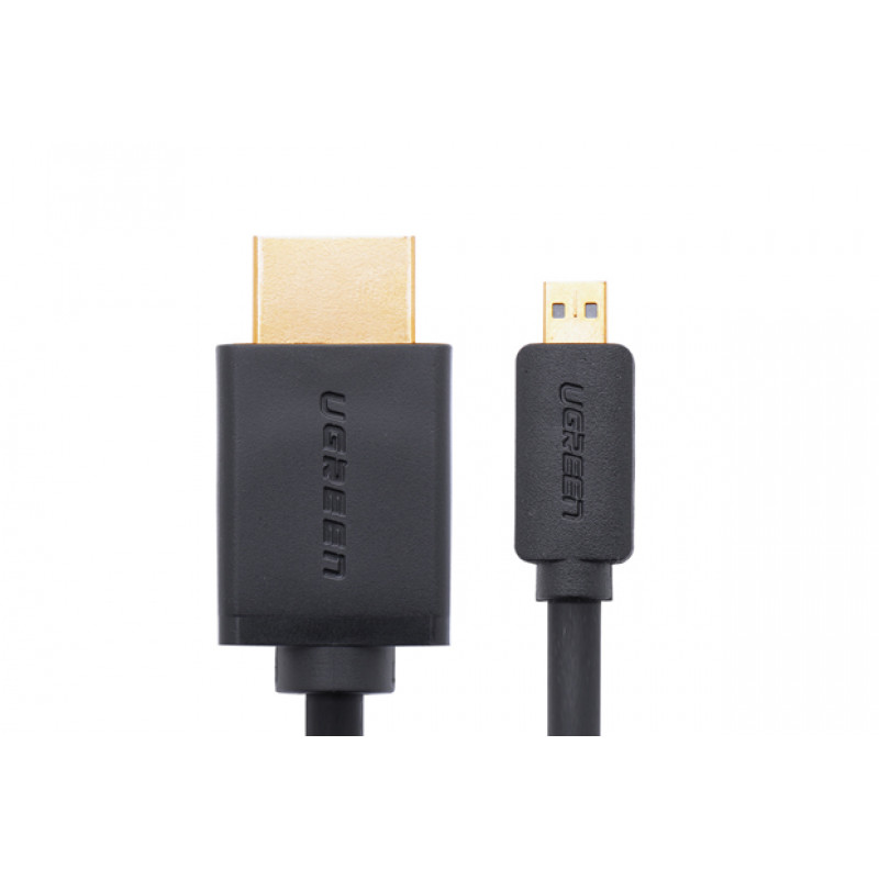 Ugreen Micro HDMI uz HDMI kabelis, 2 m, 4K, melns