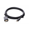Ugreen Micro HDMI uz HDMI kabelis, 2 m, 4K, melns