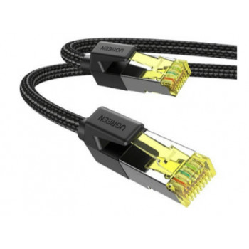 Ugreen NW150 pīts Cat7 F/FTP savienojuma kabelis RJ45, 2 m, melns