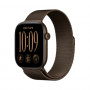 Apple Watch Series 12 GPS + Cellular 42mm tumši bronzas alumīnija korpuss ar tumši bronzas Milanese cilpu
