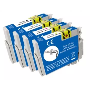 G&G saderīgu tintes kasetņu komplekts Epson T1285 (C13T12854012), melna/ciāna/fuksīna/dzeltena