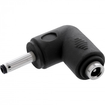 InLine® DC adapteris, 3.5 x 1.35 mm, spraudnis/ligzda, leņķveida, melns