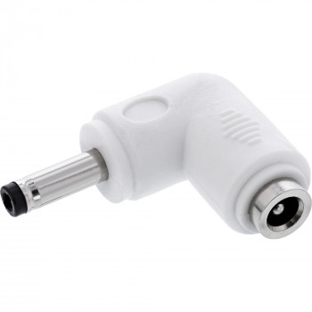 InLine® DC adapteris, 4.0 x 1.7 mm, spraudnis/ligzda, leņķisks, balts