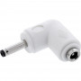 InLine® DC adapteris, 3.5 x 1.35 mm, plug/socket, leņķa, balts
