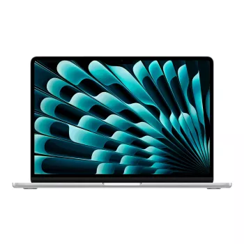 Apple MacBook Air 15 inch M5 10 kodolu CPU 10 kodolu GPU 24GB RAM 2TB SSD - sudraba, vācu klaviatūra ar Touch ID, 35W divu USB-C portu strāvas adapteris (CTO)