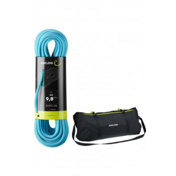 EDELRID Boa 9.8 mm kāpšanas virve, 80 m + pārvalks ar oderi