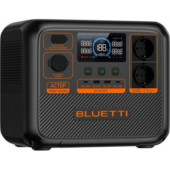 BLUETTI PowerOak AC70P - pārnēsājamā elektrostacija