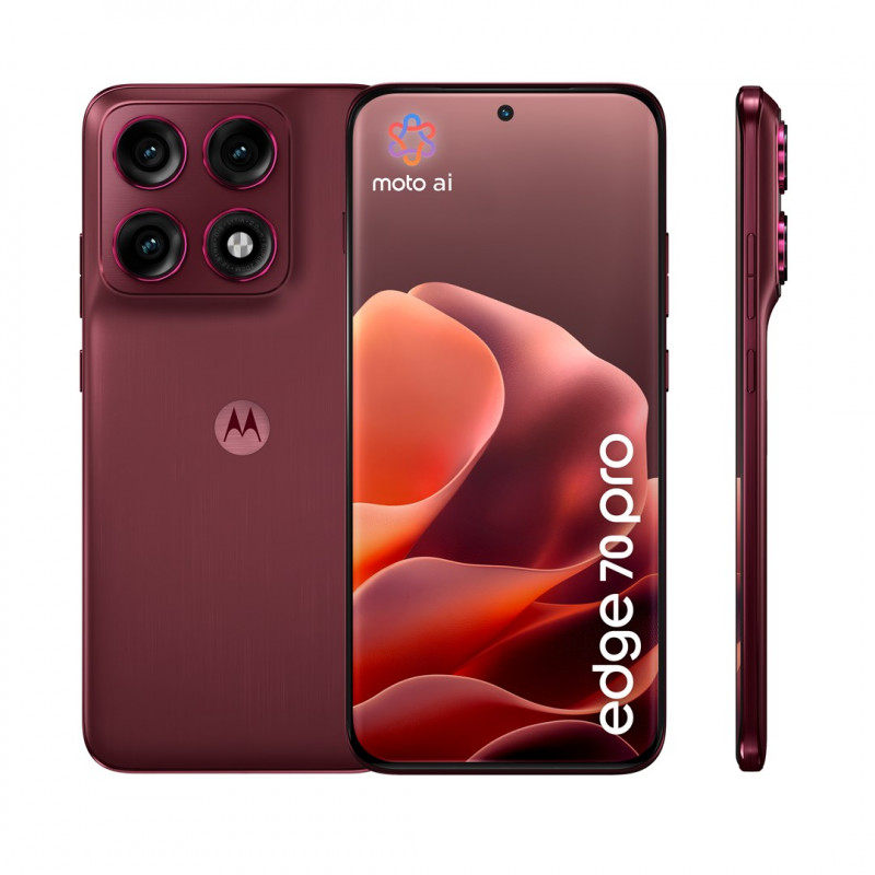 Motorola Moto Edge 70 Pro 12/512GB viedtālrunis, 6,78 inch AMOLED 144Hz, Pantone Zinfandel