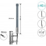 Delock 4G antena ar SMA spraudni, 2 - 3 dBi, stingra, daudzvirzienu, sienas un masta stiprinājums, āra, pelēka, 25 cm (60768)