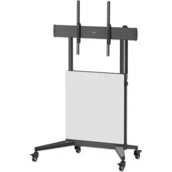 Manhattan mobils TV statīvs uz riteņiem, 50–100 inch, 35–80 kg, regulējams augstums Lift&Lock, melns (462730)