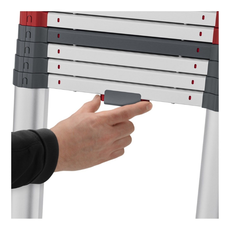 Hailo Flexline T100 teleskopiskas kāpnes, 9 pakāpieni
