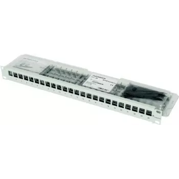 Telegärtner 100007010 19 collu moduļu turētājs, aprīkots, CAT 6a, 1U, pelēks
